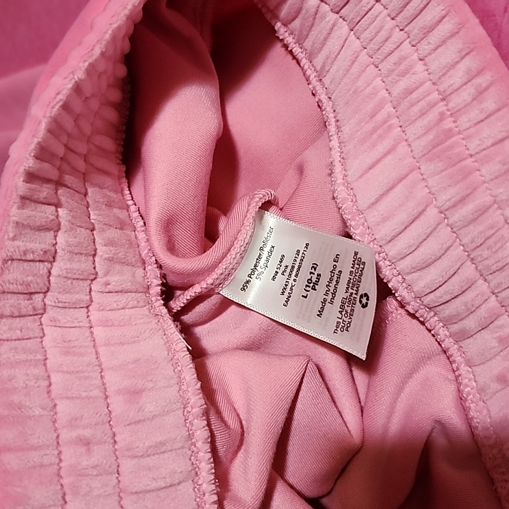 WONDER NATION GIRLS VELOUR  PANTS  SIZE LARGE PLUS   ( 10 -- 12 ) - Picture 6 of 9